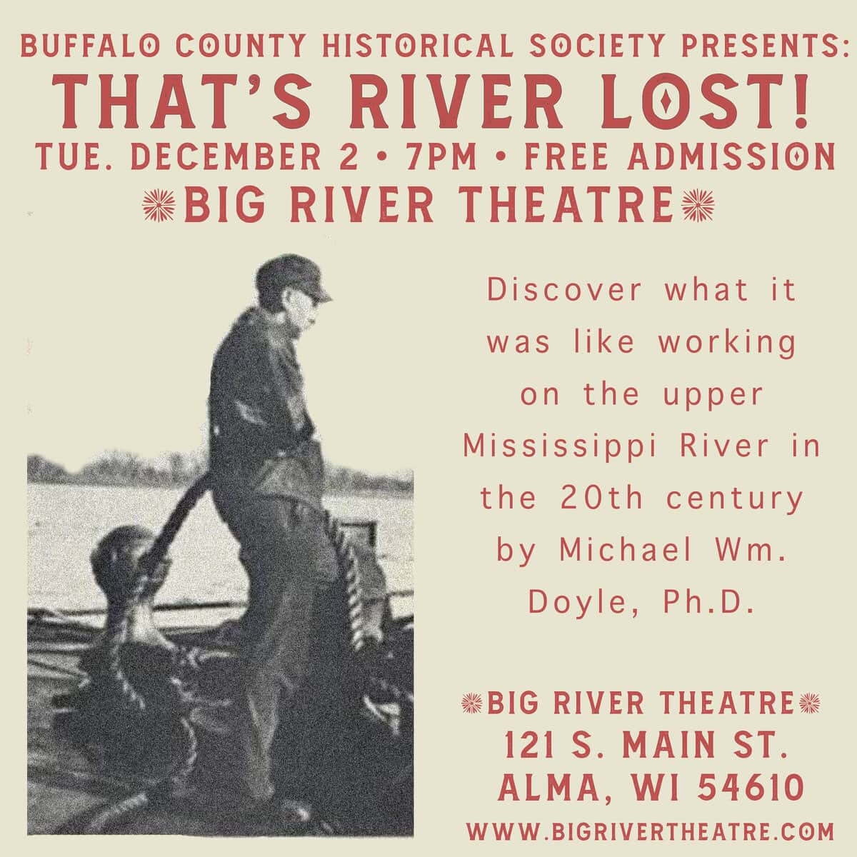 Thatsriverlostred 1 - Buffalo County Historical Society